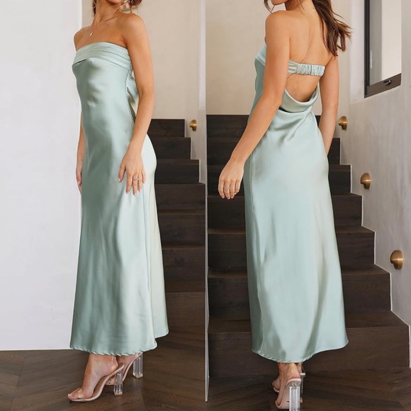 NWT Silky Tube Dress - Picture 2 of 3